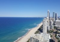 Blocks Of Flats On The Beach