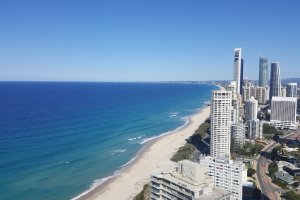 Blocks Of Flats On The Beach